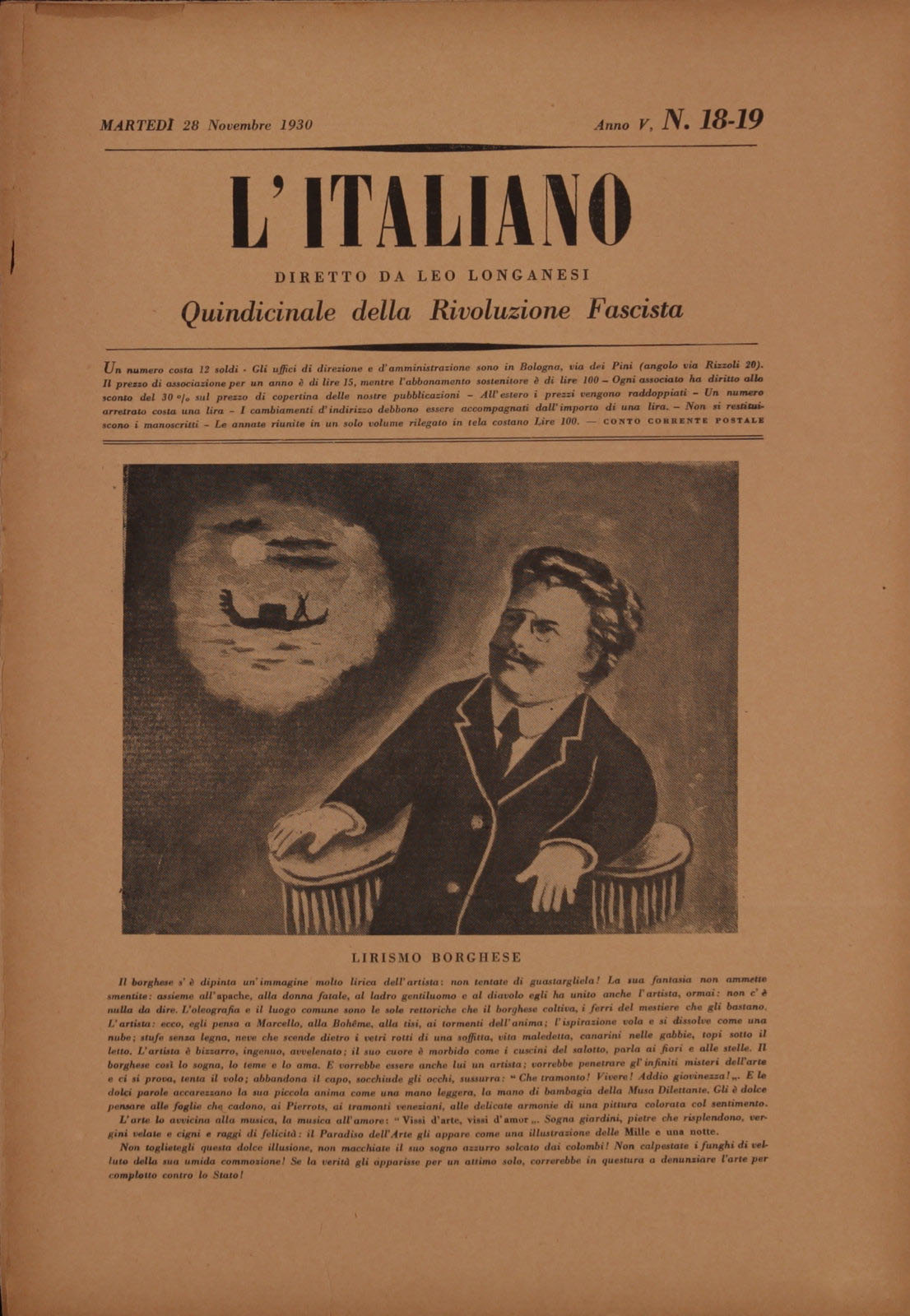 L'Italiano -  5 (1930), n. 18-19, p. 2-3